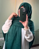 روسری ابریشم ژاکارد زنجیر دار - تصویر 13
